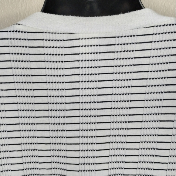 VINTAGE 80s Style Plus California Men's One Size Shirt Made In USA Striped White - Picture 5 of 7